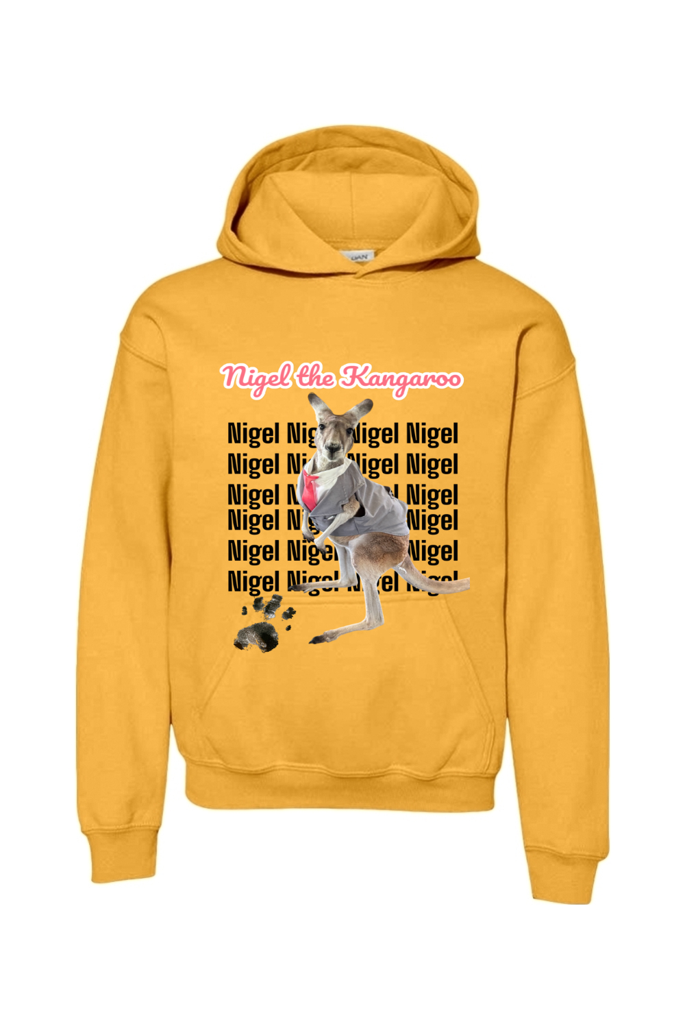 Tuxedo Nigel Block Letter Unisex Youth Hoodie