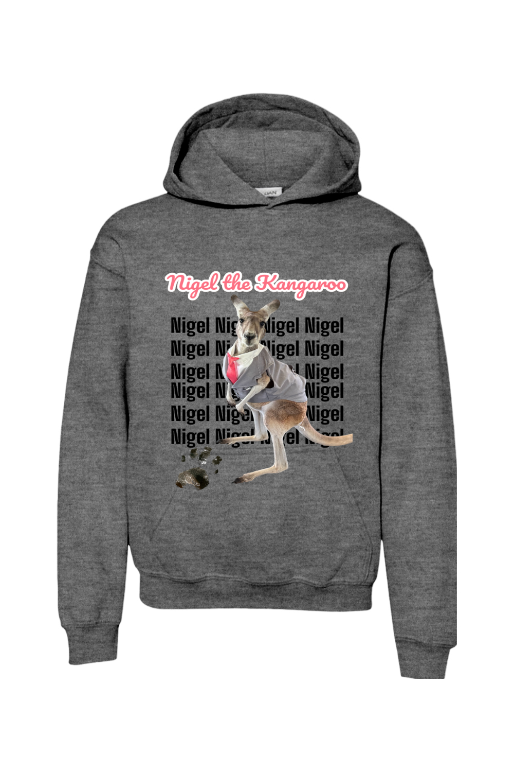 Tuxedo Nigel Block Letter Unisex Youth Hoodie