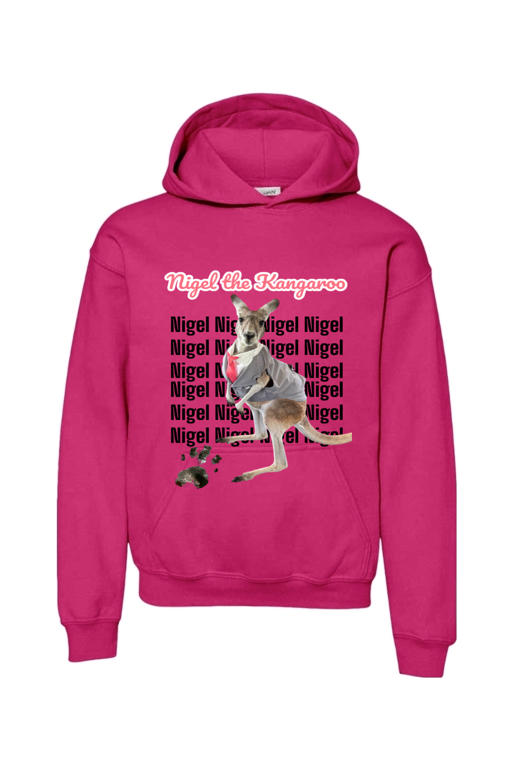 Tuxedo Nigel Block Letter Unisex Youth Hoodie