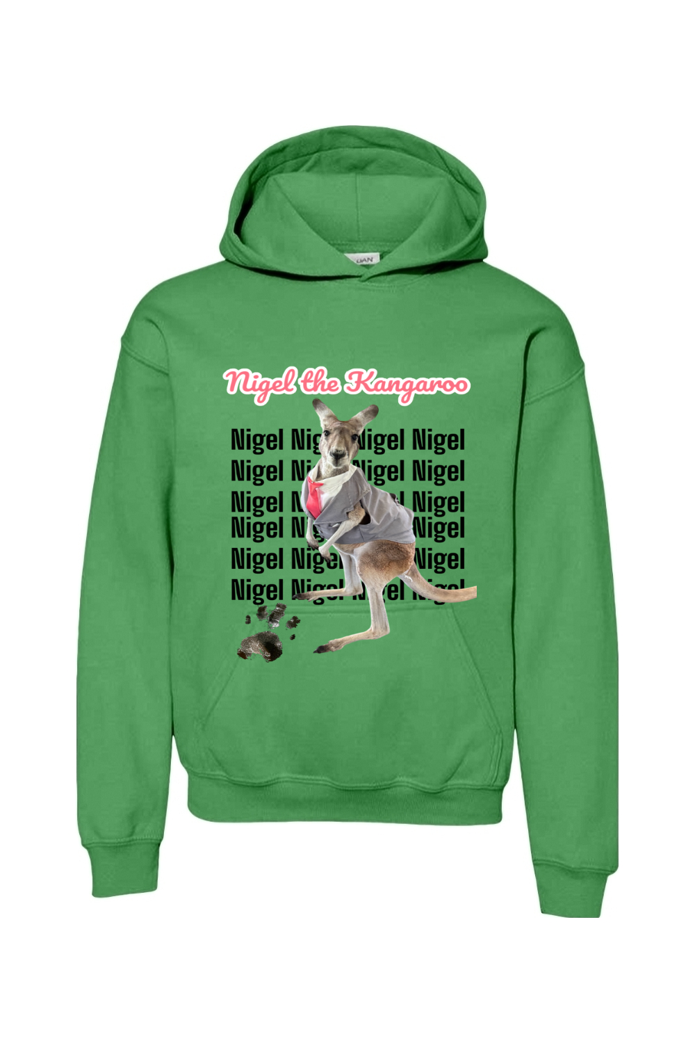Tuxedo Nigel Block Letter Unisex Youth Hoodie
