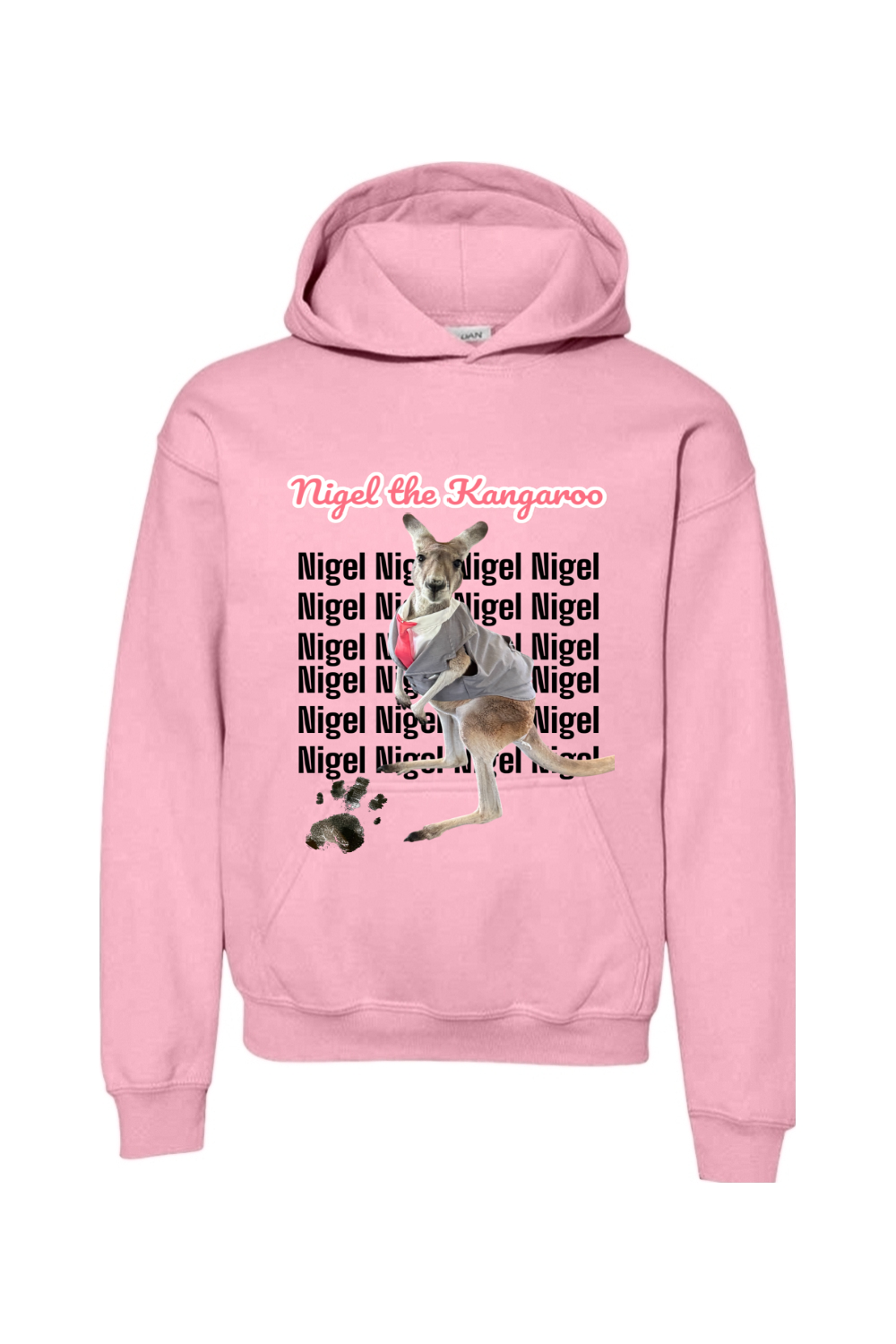 Tuxedo Nigel Block Letter Unisex Youth Hoodie