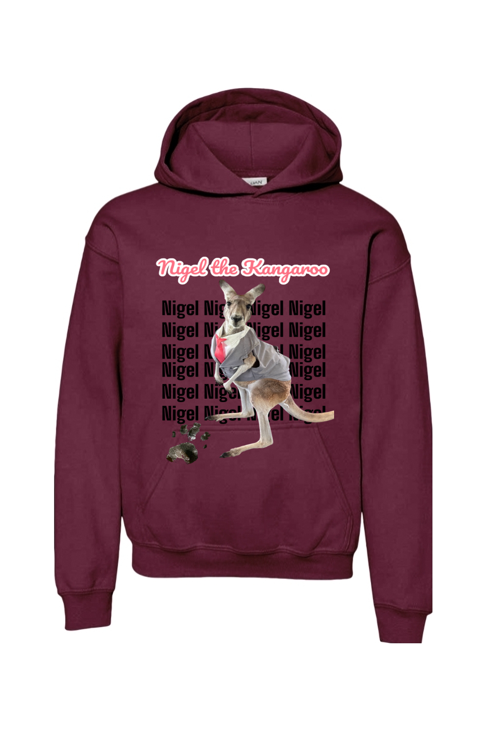 Tuxedo Nigel Block Letter Unisex Youth Hoodie