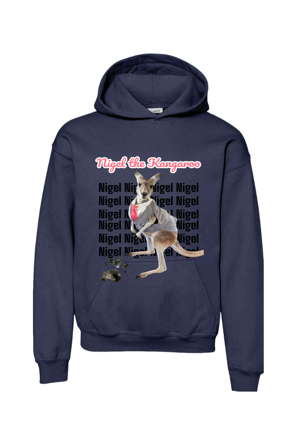 Tuxedo Nigel Block Letter Unisex Youth Hoodie
