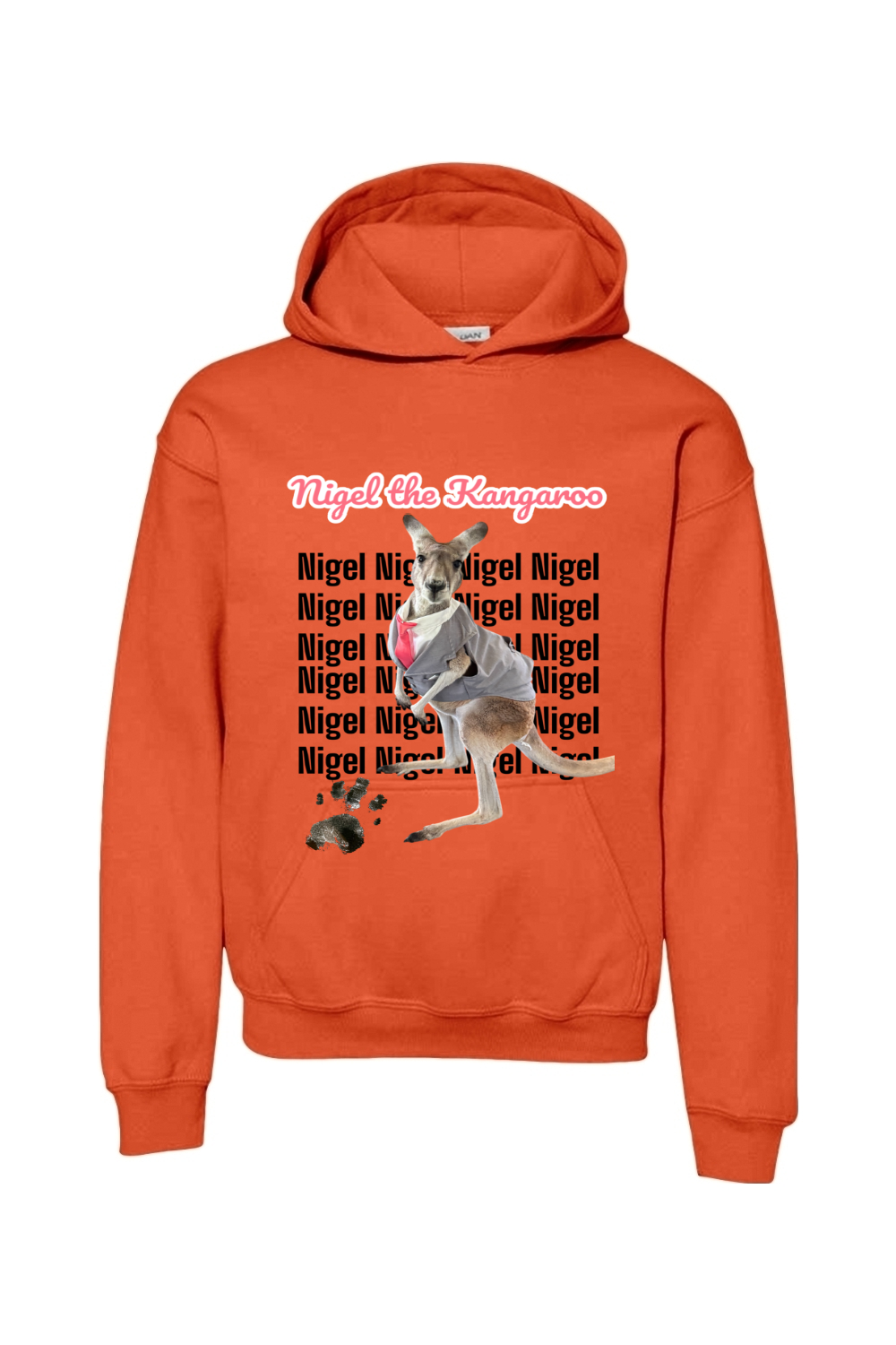 Tuxedo Nigel Block Letter Unisex Youth Hoodie