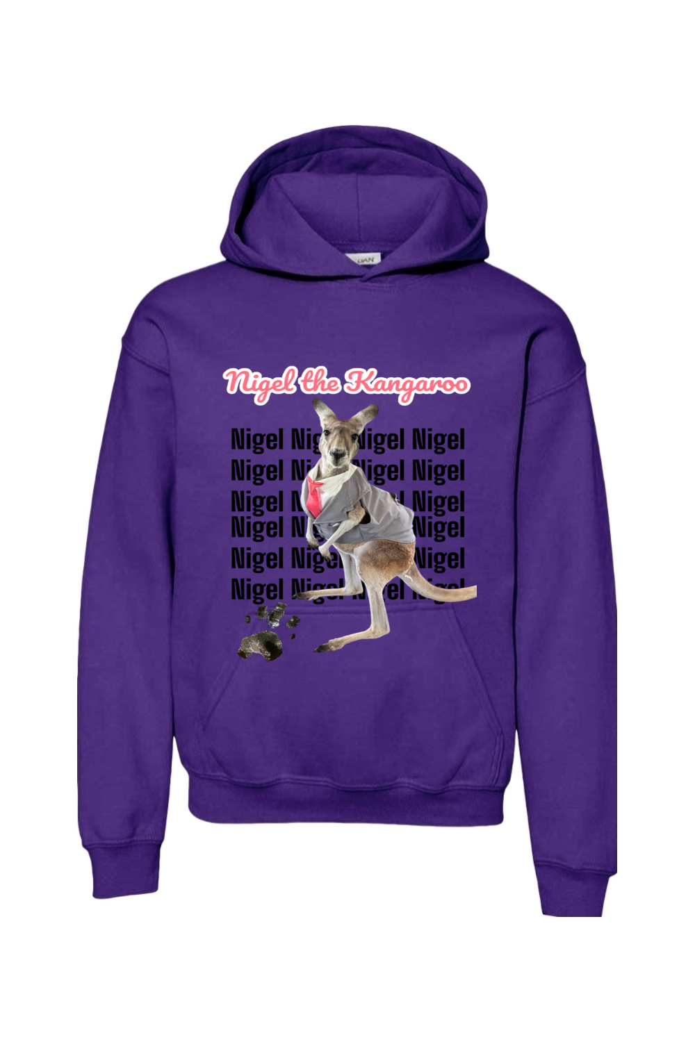 Tuxedo Nigel Block Letter Unisex Youth Hoodie