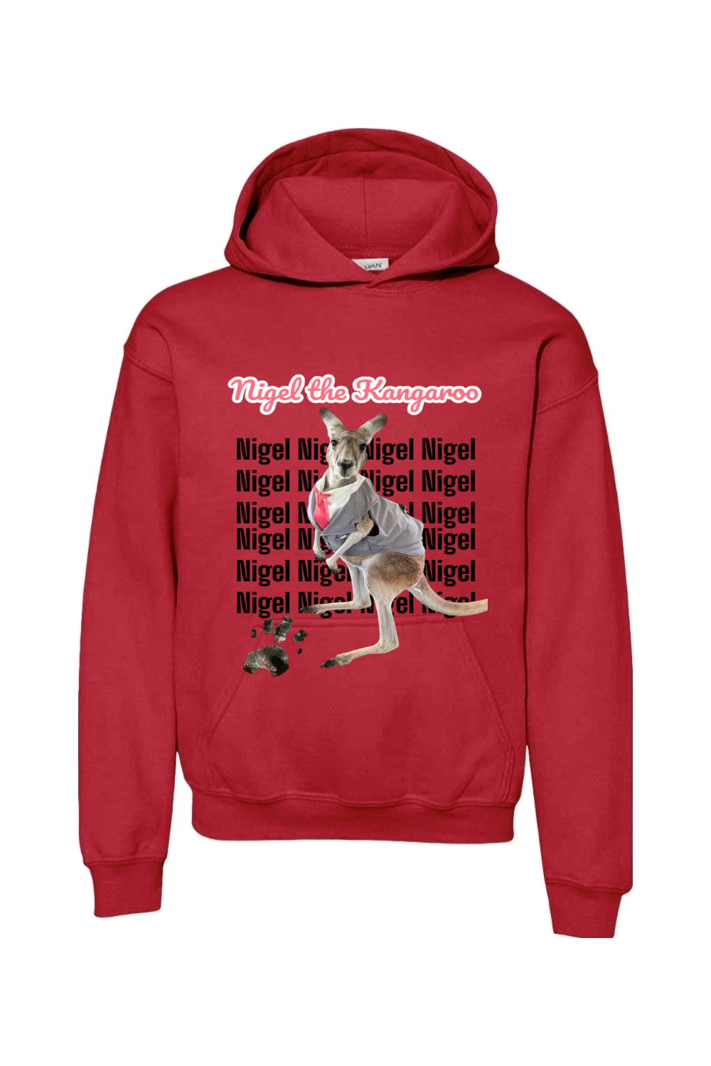 Tuxedo Nigel Block Letter Unisex Youth Hoodie