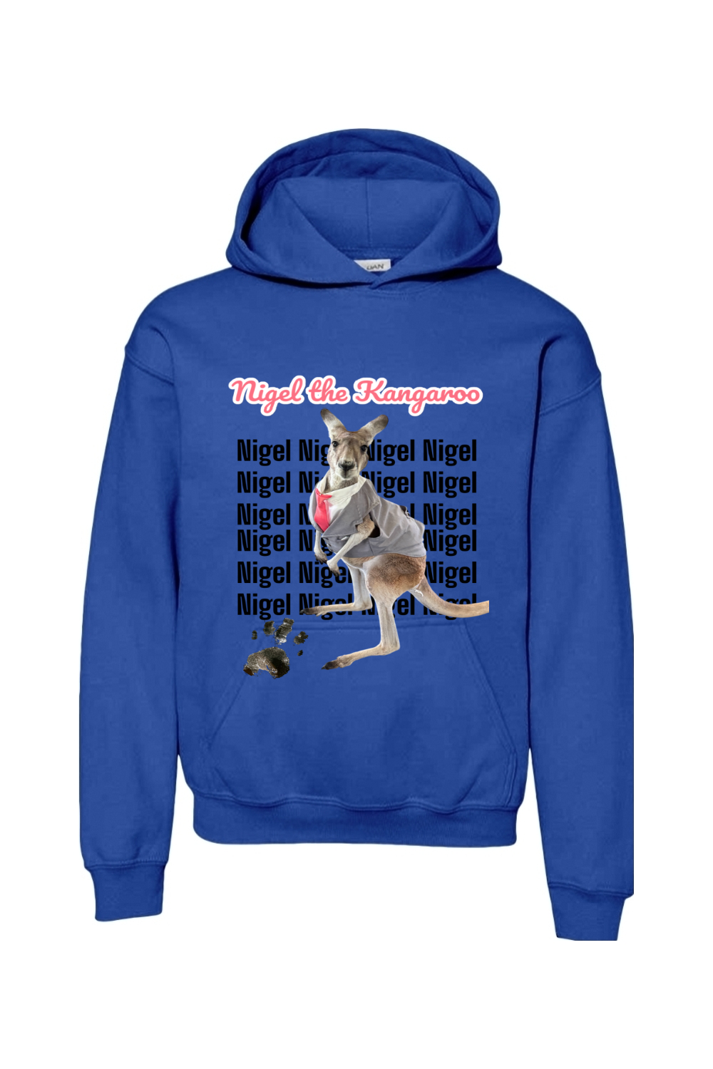 Tuxedo Nigel Block Letter Unisex Youth Hoodie