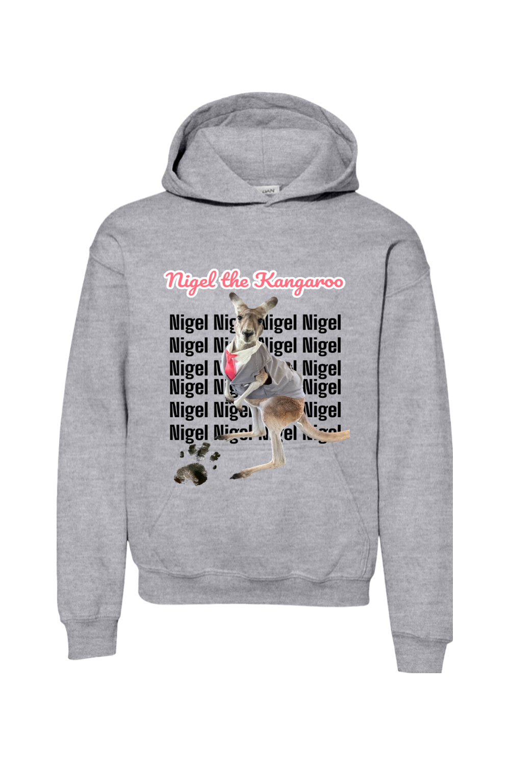 Tuxedo Nigel Block Letter Unisex Youth Hoodie