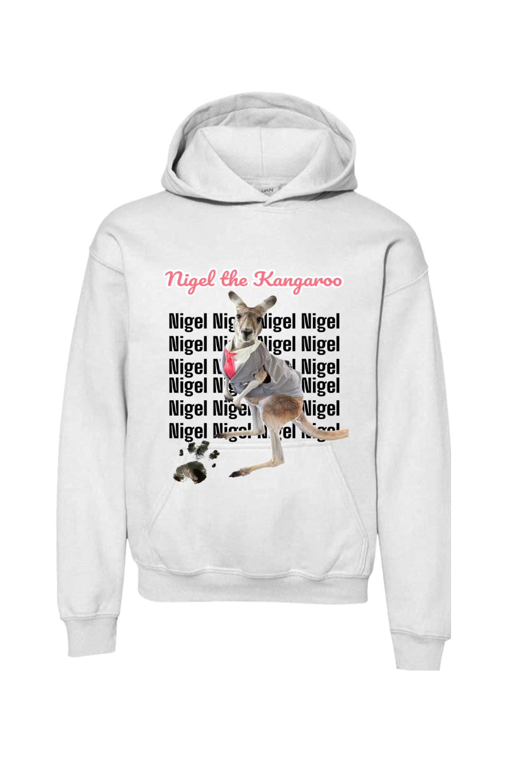 Tuxedo Nigel Block Letter Unisex Youth Hoodie