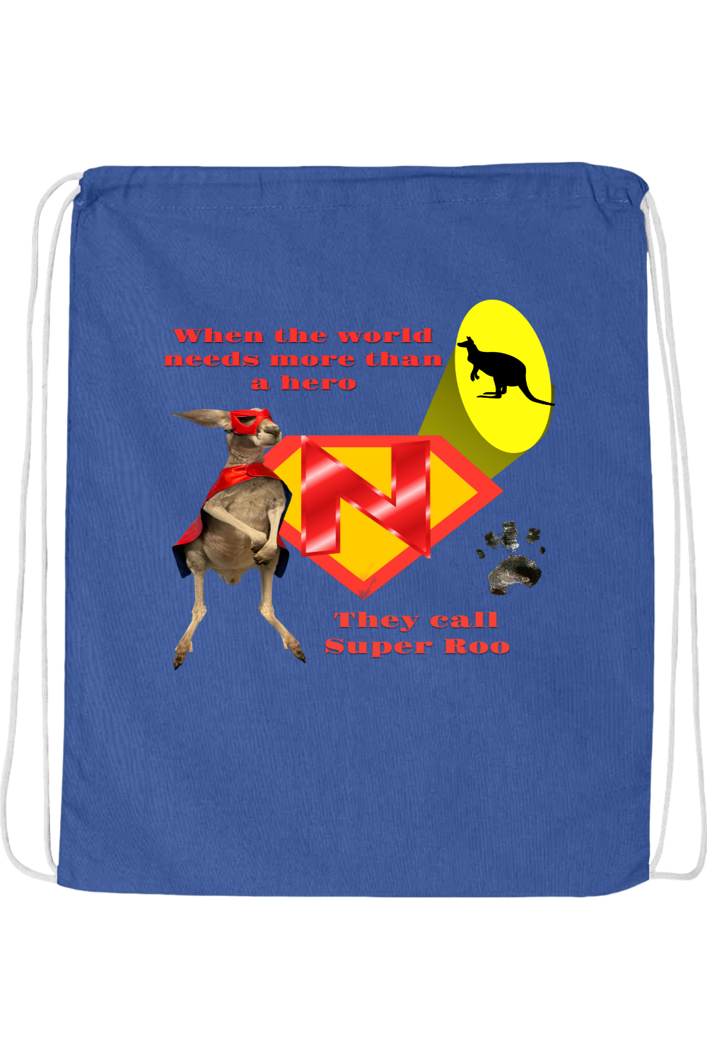 Super Roo Drawstring Bag