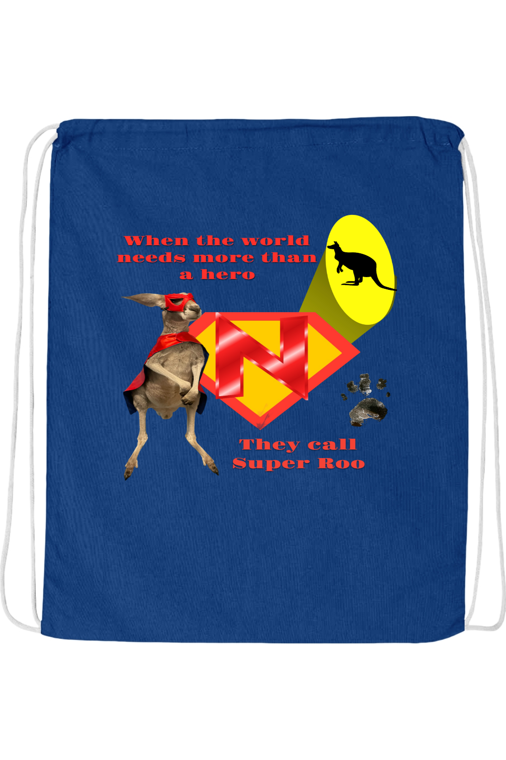 Super Roo Drawstring Bag