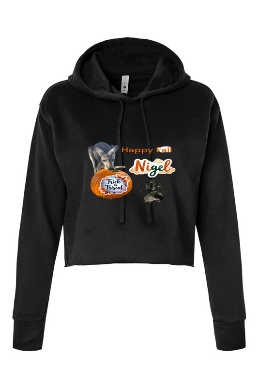 Happy Fall 2 Womens Cropped Hoodie